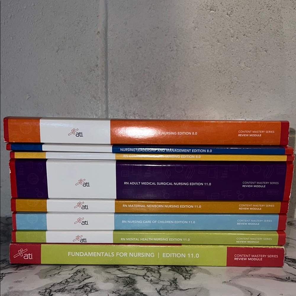 ATI Nursing Review Books Set 11.0 Edition RN Set